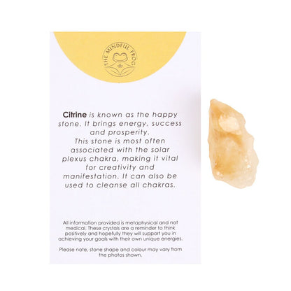 Citrine Rough Cut Crystal for Healing & Confidence