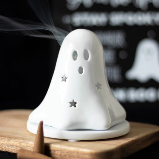 The Little Ghost Tealight and Incense Cone Holder