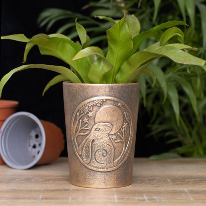 Moon Gazing Hare Terracotta Plant Pot