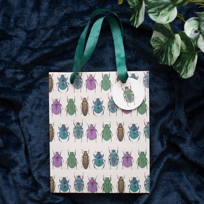 Medium Beetle Print Gift Bag