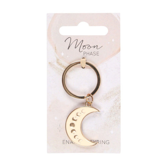 Moon Phase Crescent Keyring