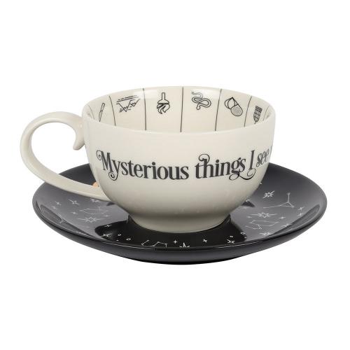 Fortune Telling Ceramic Teacup & Saucer