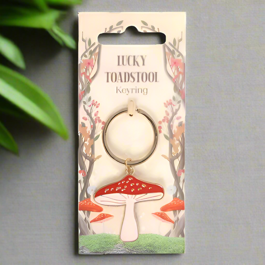 Lucky Toadstool Keyring