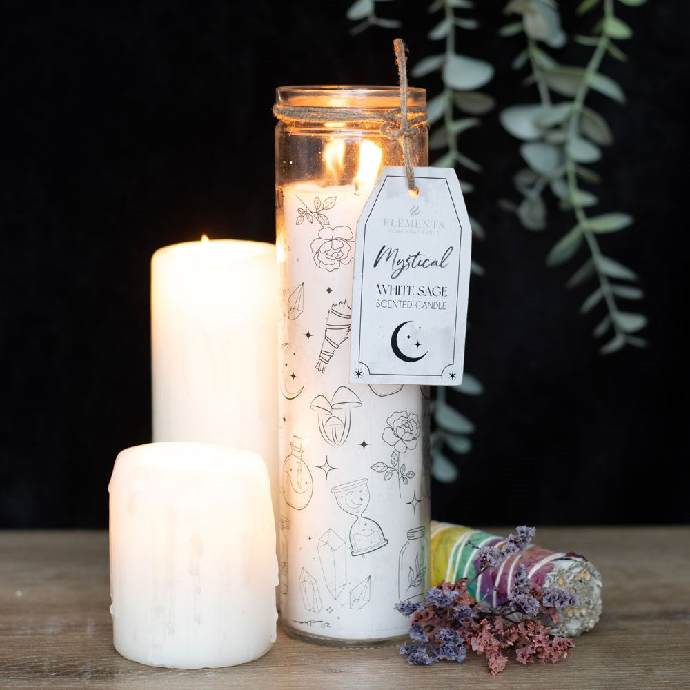 Mystical White Sage Infused Tube Candle