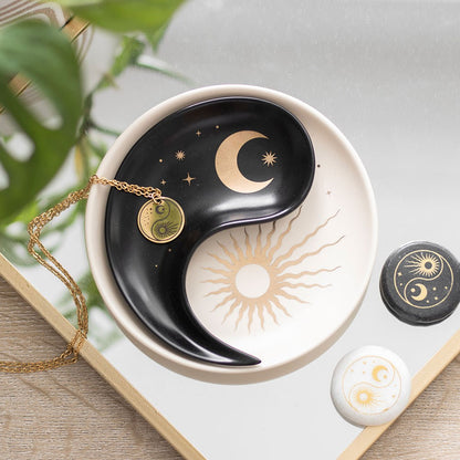 Yin Yang Stacking Trinket Dish Set