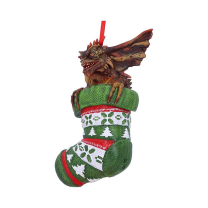 Mohawk in Stocking Hanging Ornament