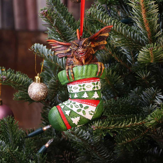 Mohawk in Stocking Hanging Ornament