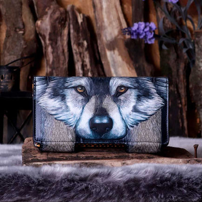 Guardian Wolf Embossed Purse