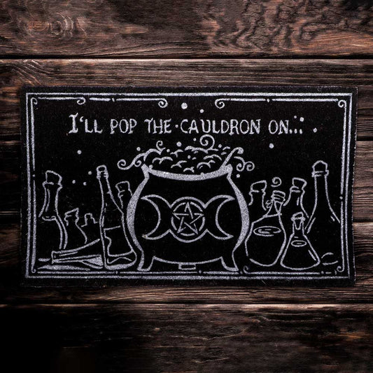 'I'll Pop the Cauldron On' Doormat