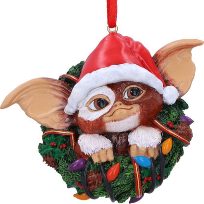 Gizmo in Wreath Hanging Ornament