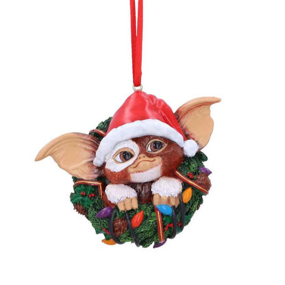 Gizmo in Wreath Hanging Ornament