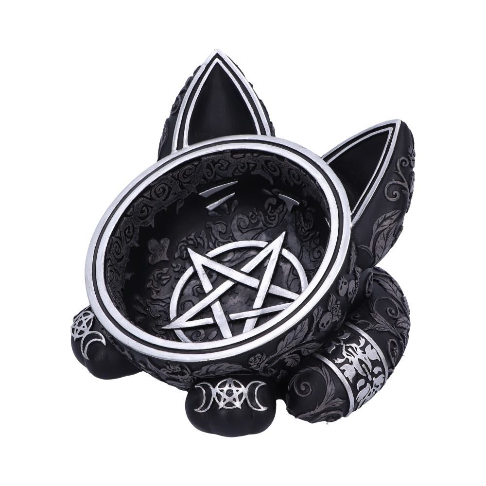 Black Cat Magic Trinket Tray