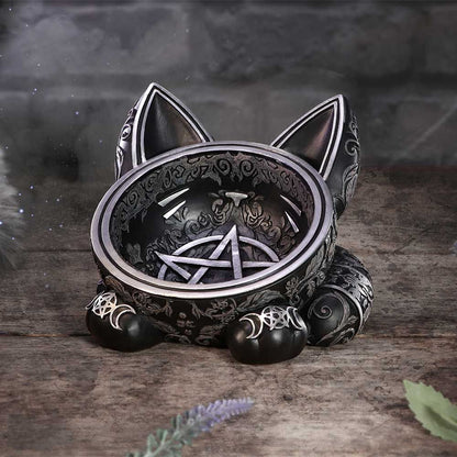 Black Cat Magic Trinket Tray