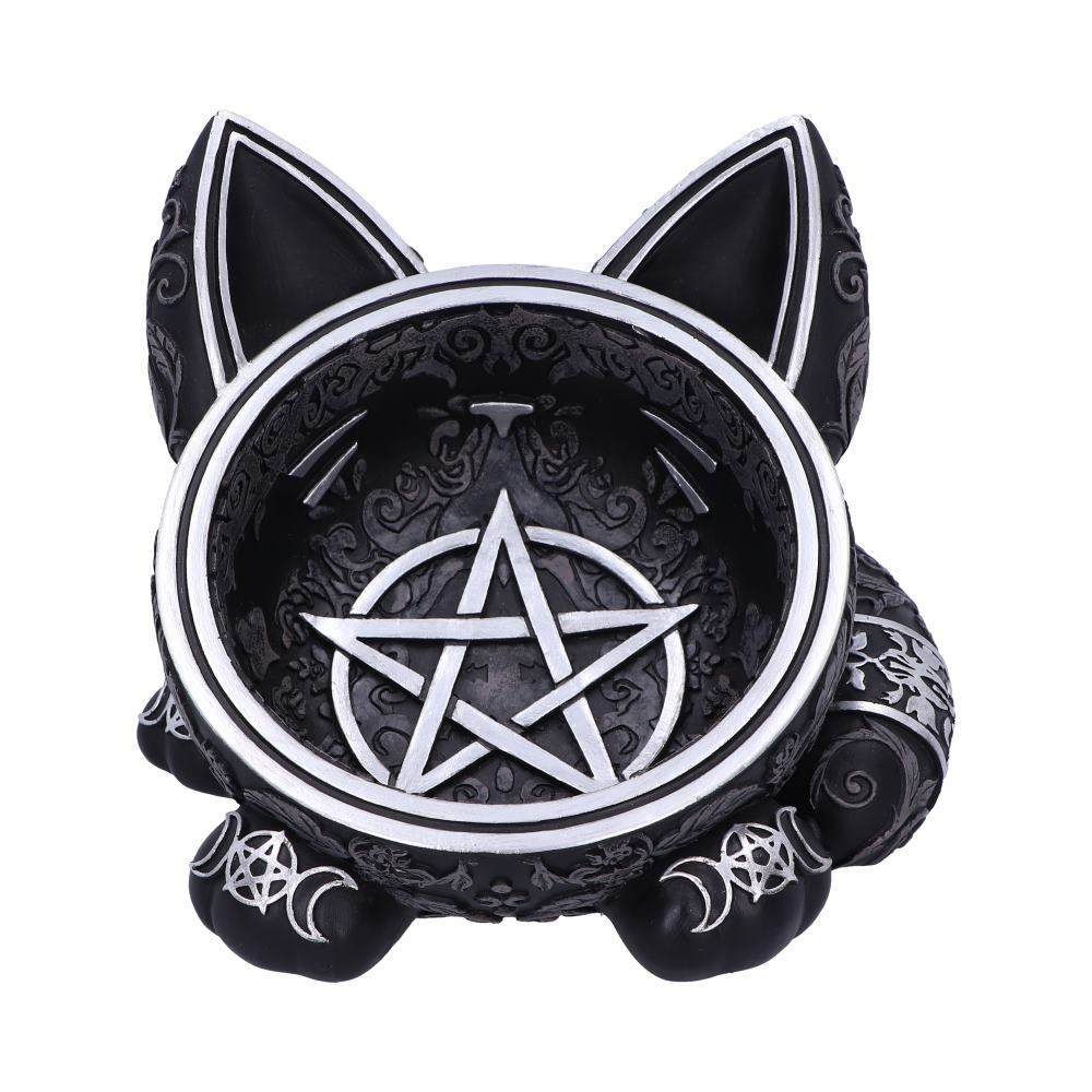 Black Cat Magic Trinket Tray