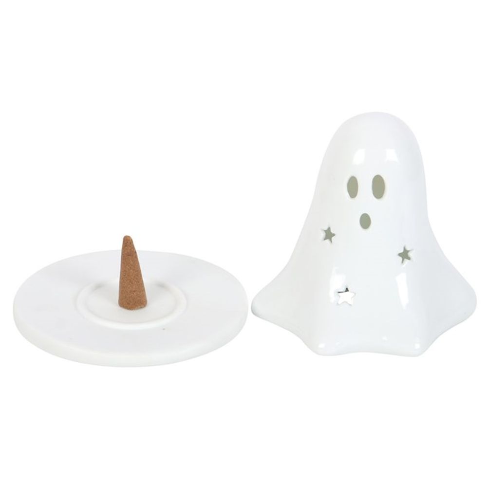 The Little Ghost Tealight and Incense Cone Holder