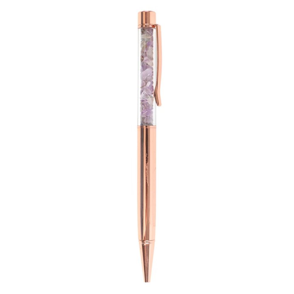 Gratitude Journal & Amethyst Crystal Pen Set