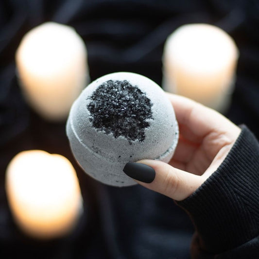 Dark Depths Natural Black Charcoal, Sea Salt & Moss Bath Bomb