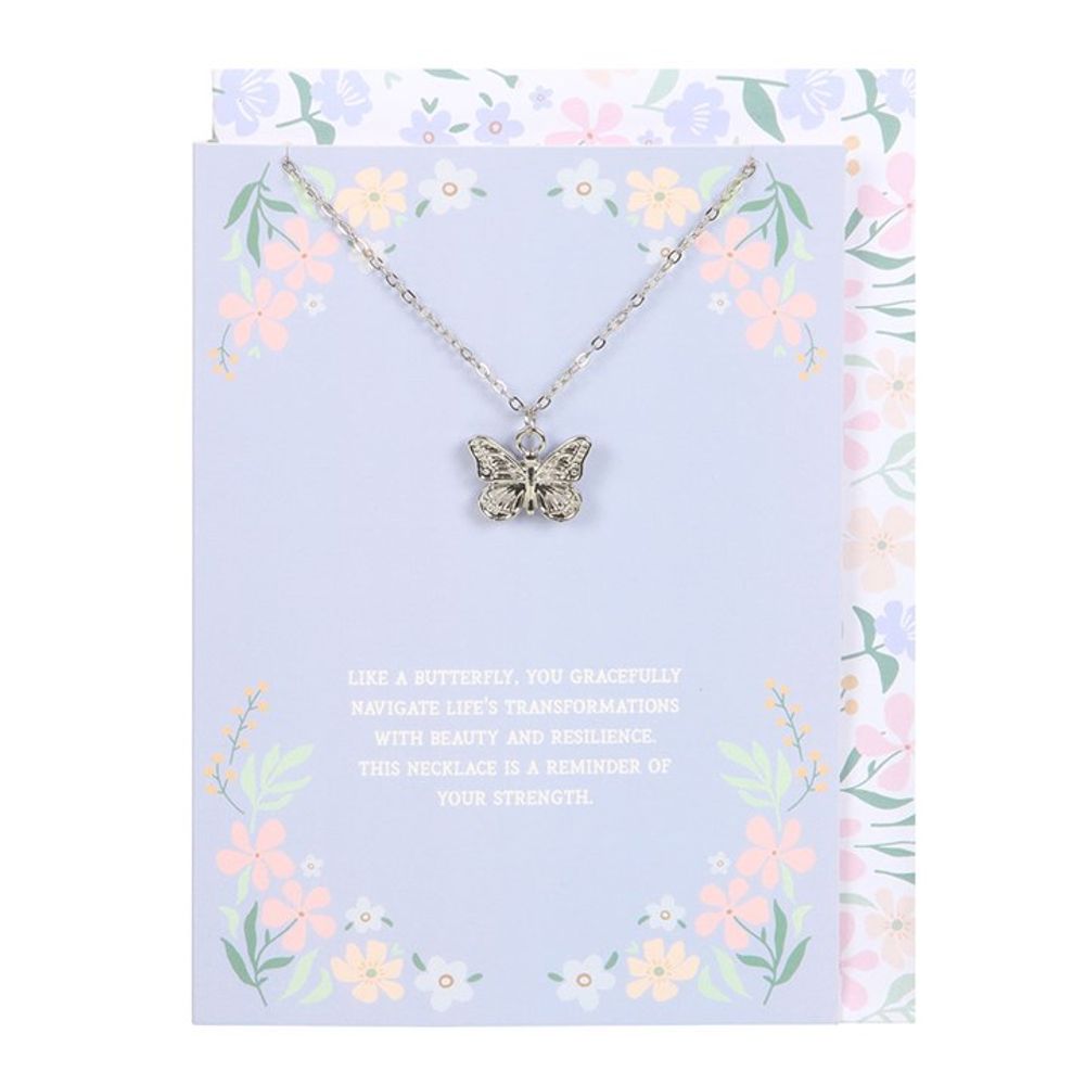 Butterfly Necklace & Greeting Card