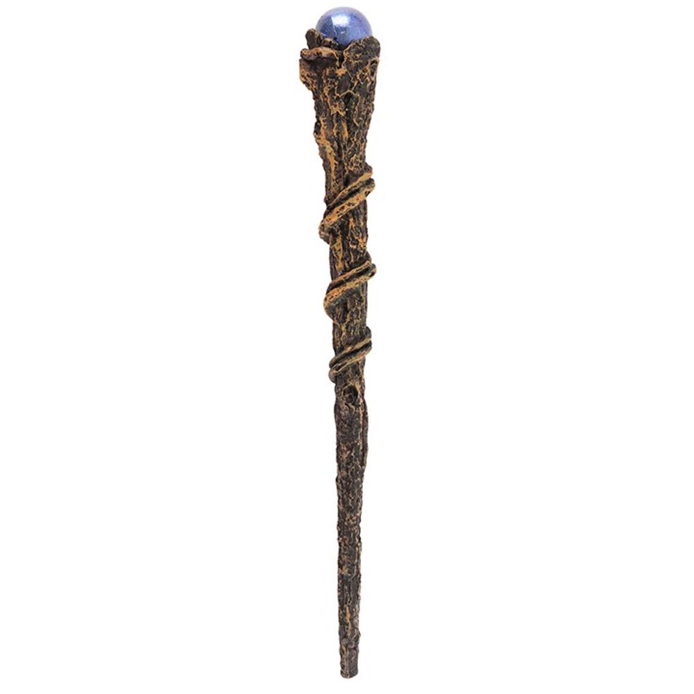 Branch Wand with Embedded Purple Sphere