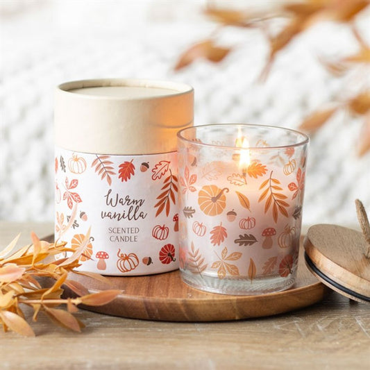 Autumn Leaves Warm Vanilla Infused Candle