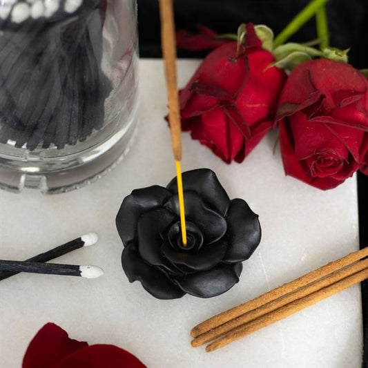 Black Rose Incense Stick Holder