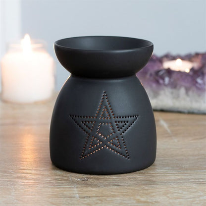 Pentagram Cut Out Oil Burner