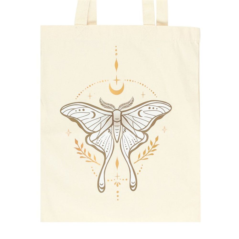 Golden Light Luna Moth Tote Bag