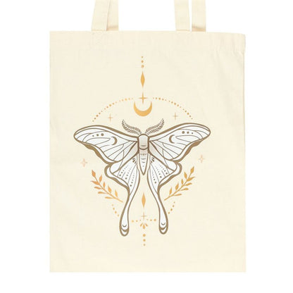 Golden Light Luna Moth Tote Bag