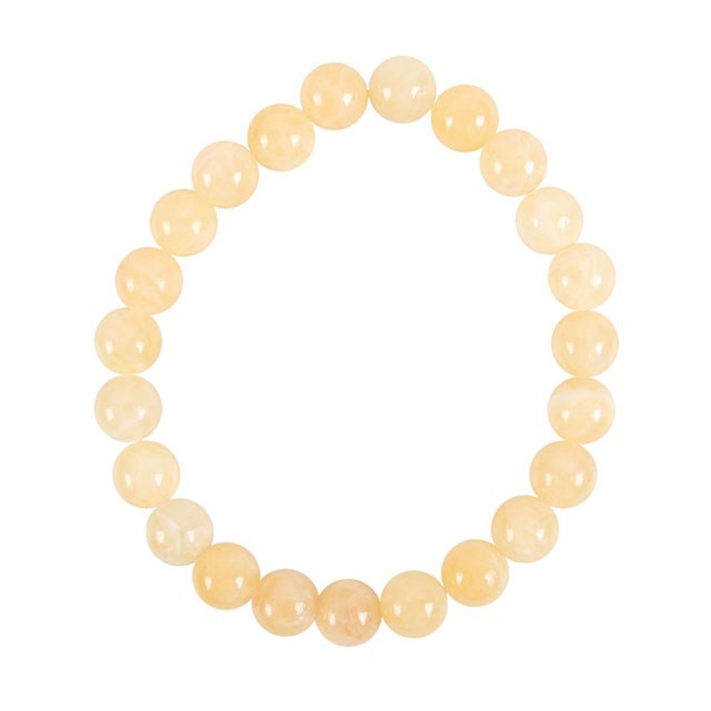 Solar Plexus Chakra Yellow Jade Natural Gemstone Bracelet