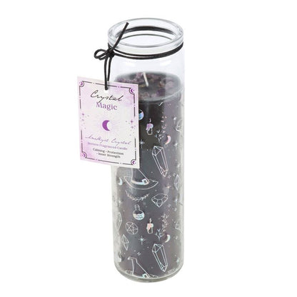 Crystal Magic Jasmine and Amethyst Crystal Infused Tube Candle