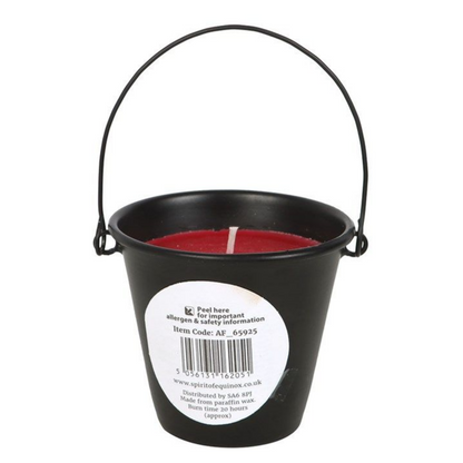 Go Away Evil Rose Scented Bucket Candle