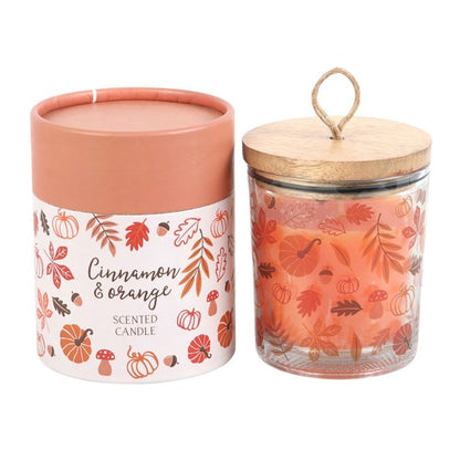 Autumn Leaves Cinnamon & Orange Infused Candle