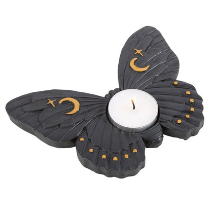 Midnight Moth Tealight Candle Holder