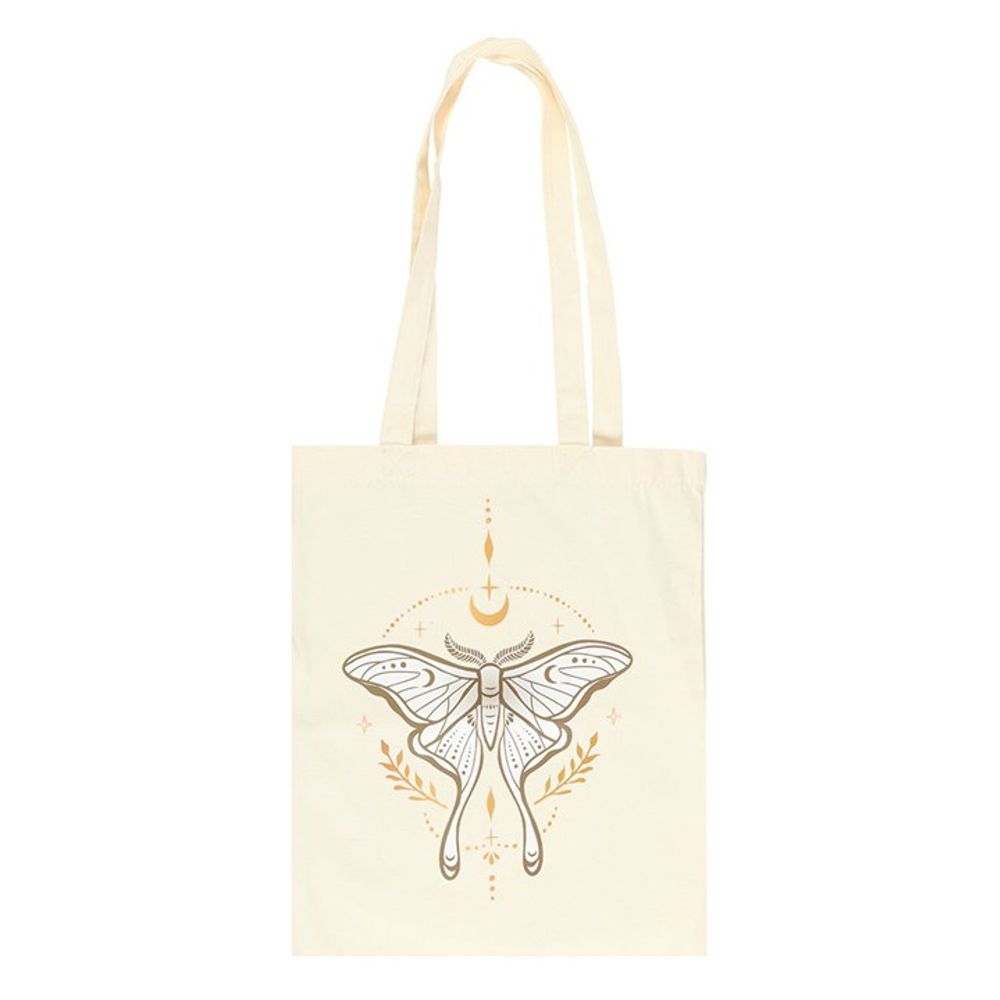 Golden Light Luna Moth Tote Bag