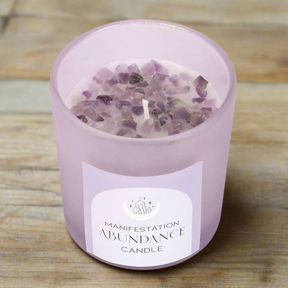 Abundance Manifestation Candle with French Lavender & Amethyst Infusion