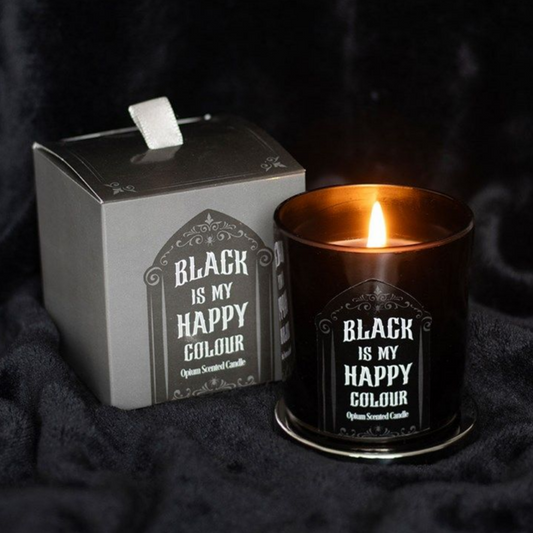 Black is My Happy Colour Opium Infused Candle