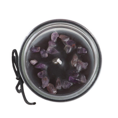 Crystal Magic Jasmine and Amethyst Crystal Infused Tube Candle