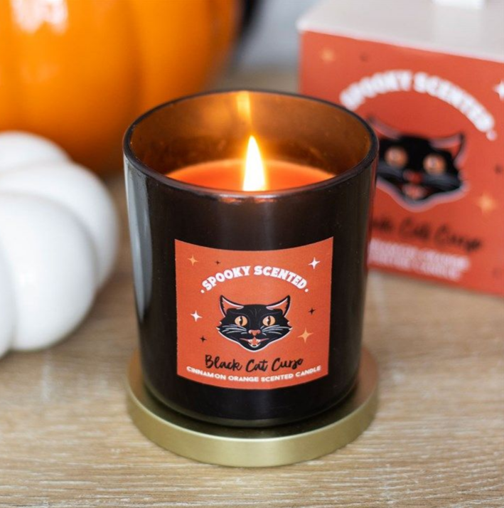 The Black Cat Curse Cinnamon & Orange Scented Candle