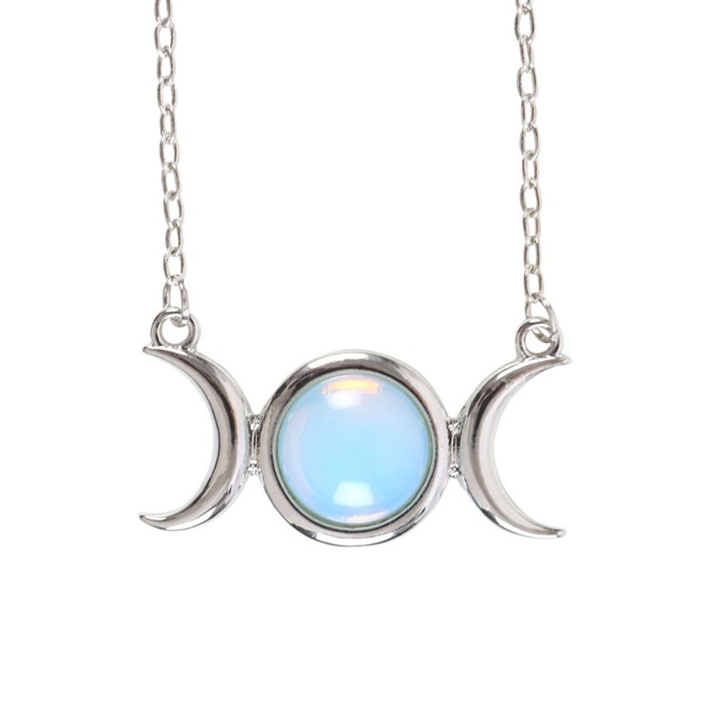 Opalite Moon Goddess Necklace & Greeting Card