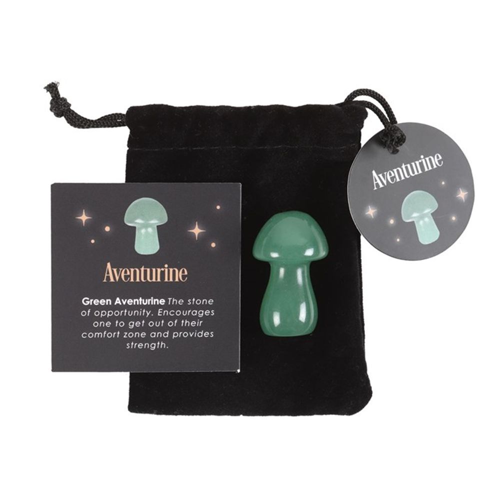 Magical Aventurine Crystal Mushroom For Inner Strength