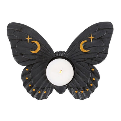 Midnight Moth Tealight Candle Holder