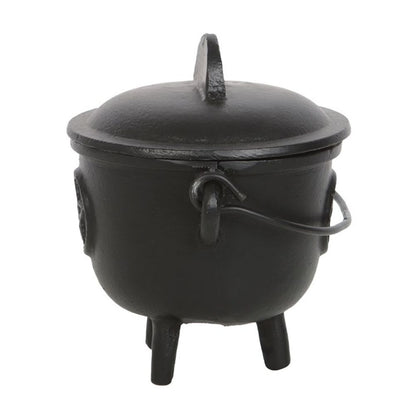 Small Cast Iron Pentagram Cauldron