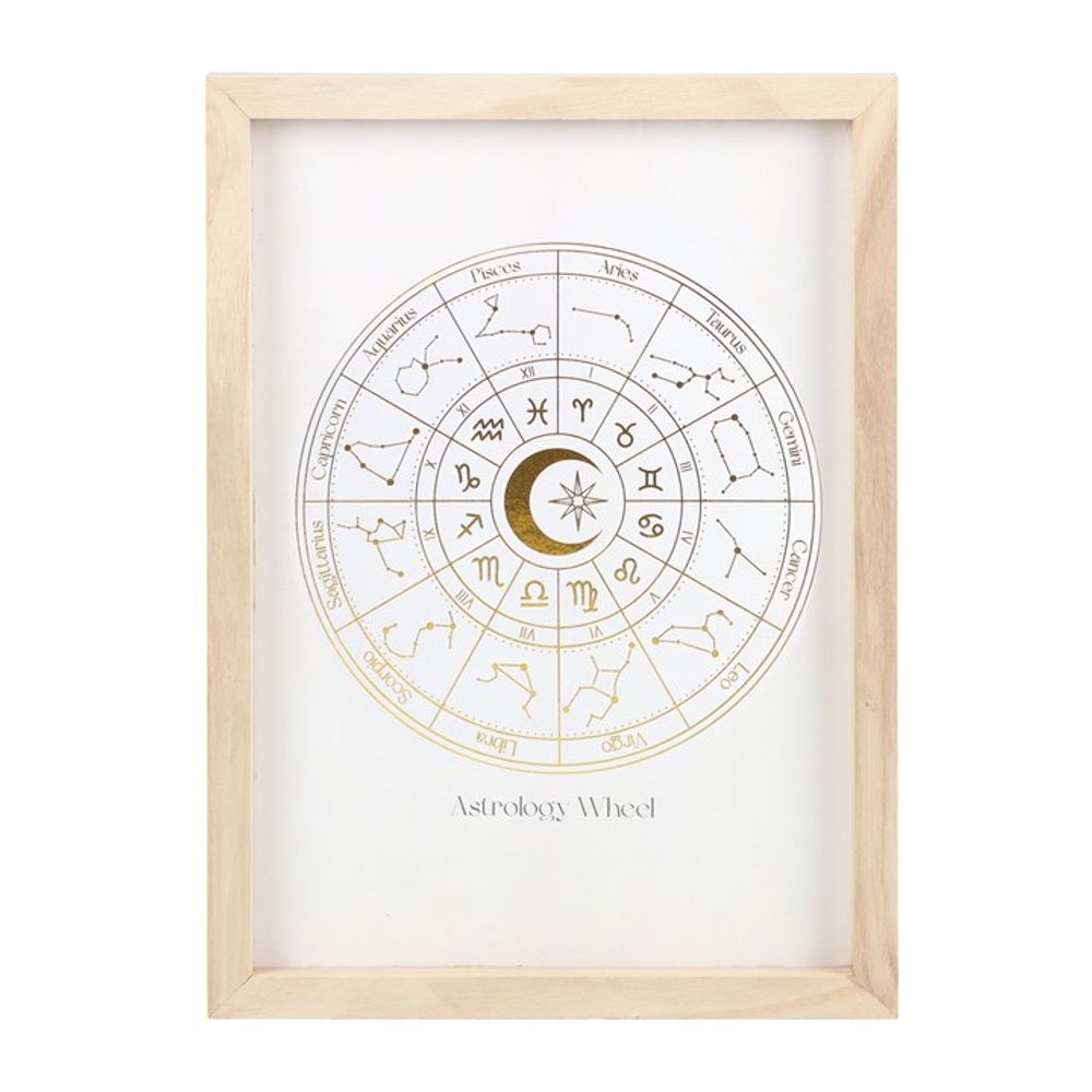 Off White Astrology Wheel Framed Print