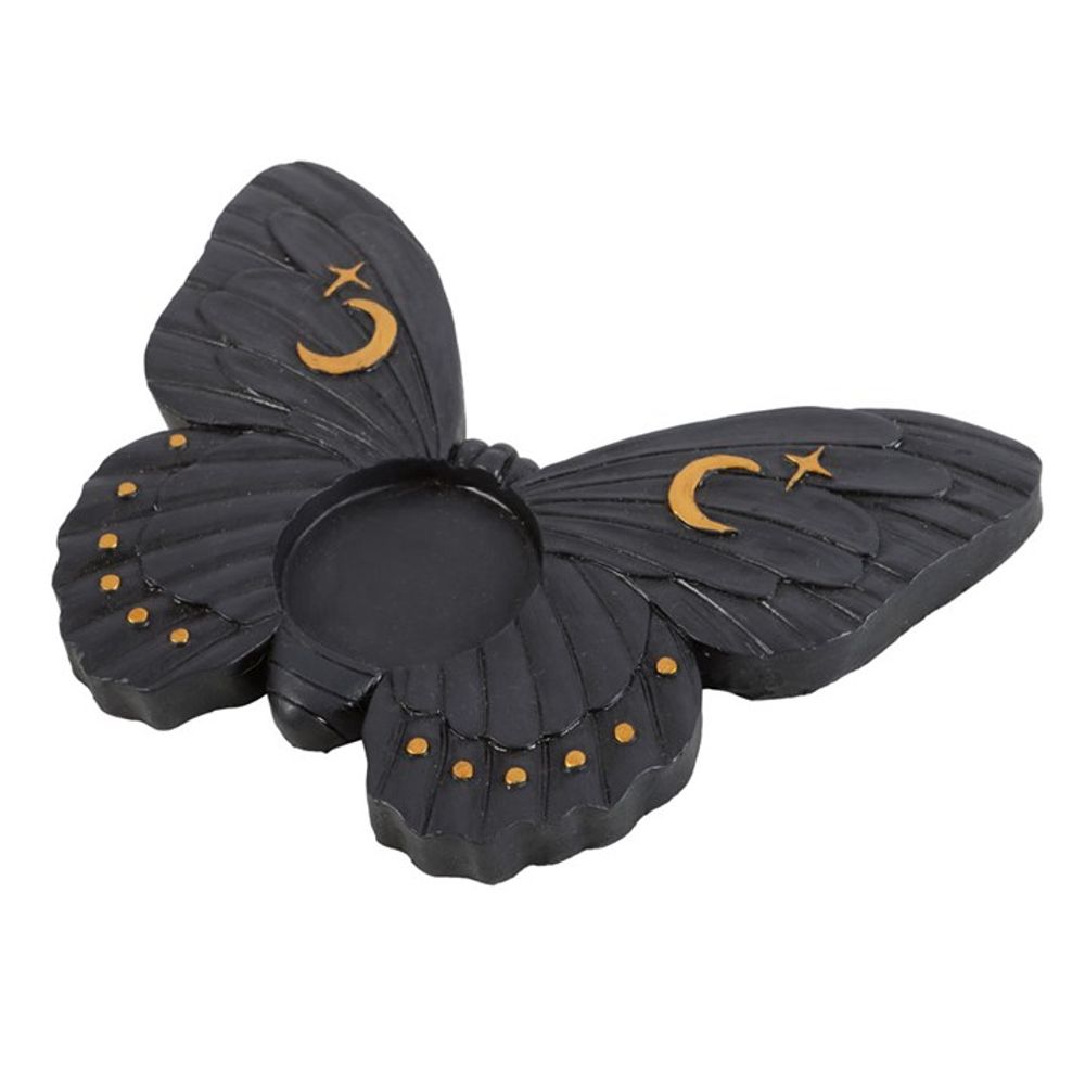 Midnight Moth Tealight Candle Holder