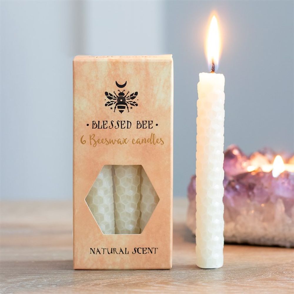 Blessed Bee Natural Cream Beeswax Spell Candles