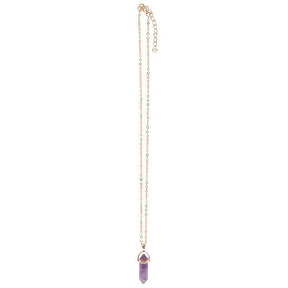 Calming Amethyst Crystal Necklace & Card