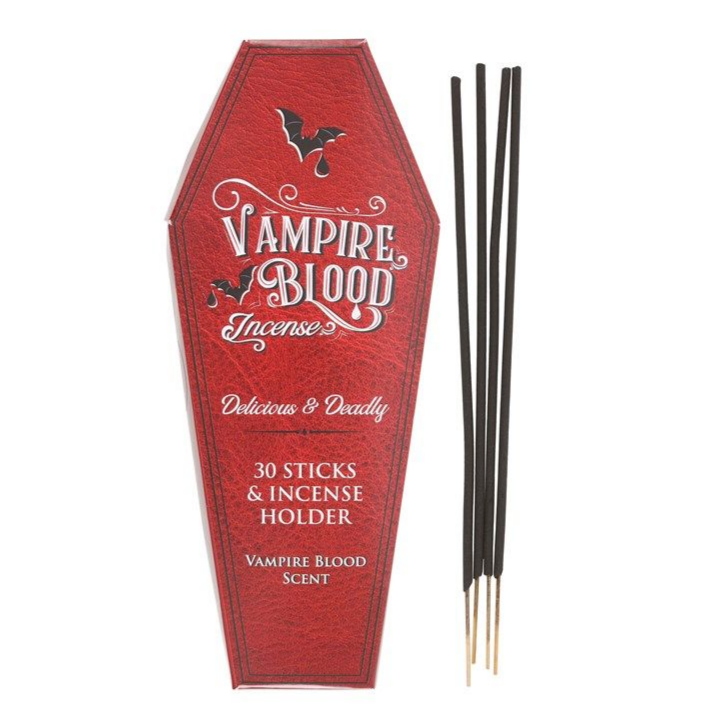 Vampire Blood Incense Sticks and Coffin Holder