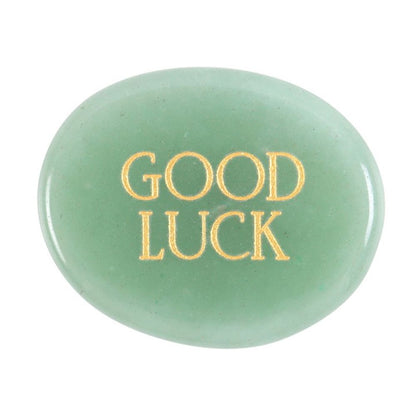 'Good Luck' Aventurine Crystal Palm Stone