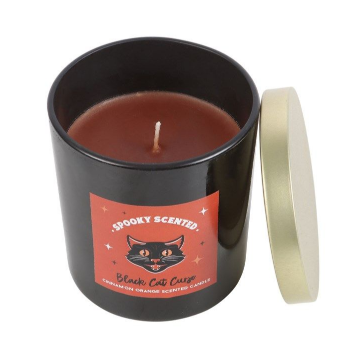 The Black Cat Curse Cinnamon & Orange Scented Candle