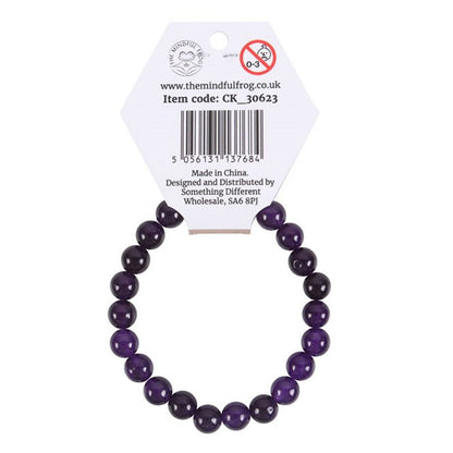 Third Eye Chakra Amethyst Natural Gemstone Bracelet